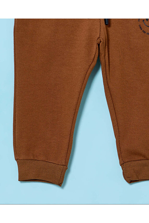 بنطال رياضي أساسي بني للأولاد الرضع - 3