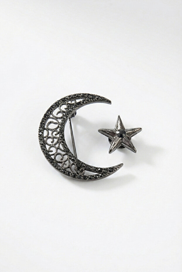 Ay Yıldız Broş (4 CM) - 2