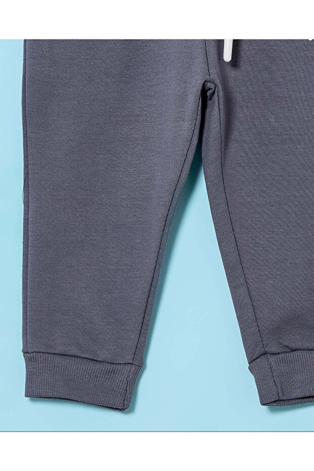 بنطال رياضي أساسي رمادي للأولاد الرضع - 3