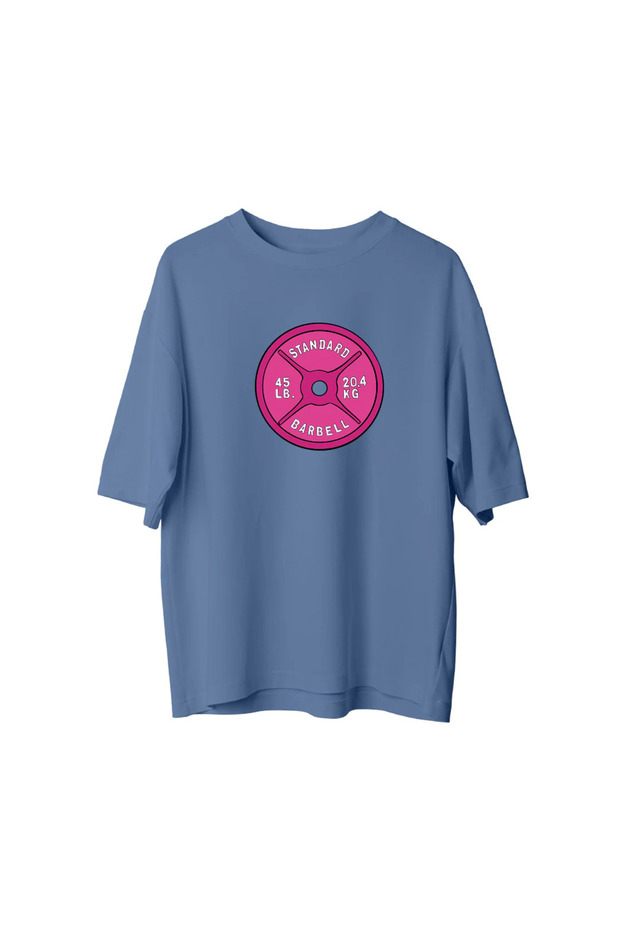 Pink Barbell - Oversized T-Shirt