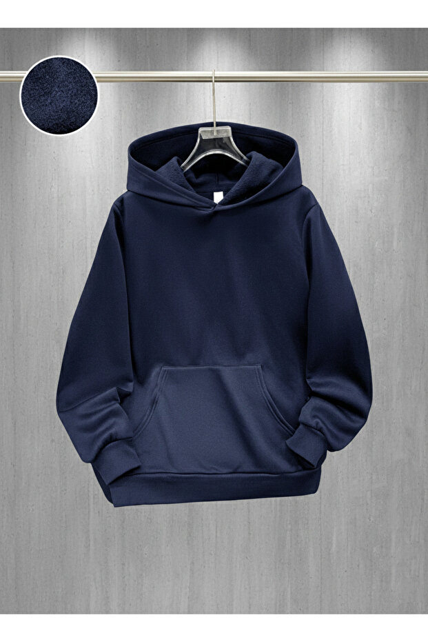 Kangaroo Pocket Hooded Oversized Sweatshirt