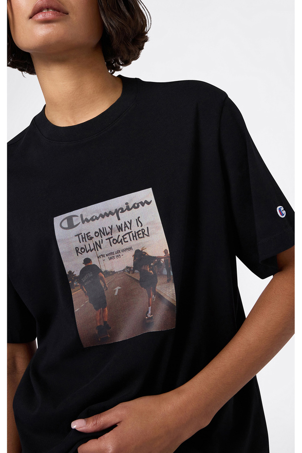T-Table Short-Sleeve Tee Siyah Kadın Tişört - 118469-KK001 - 3