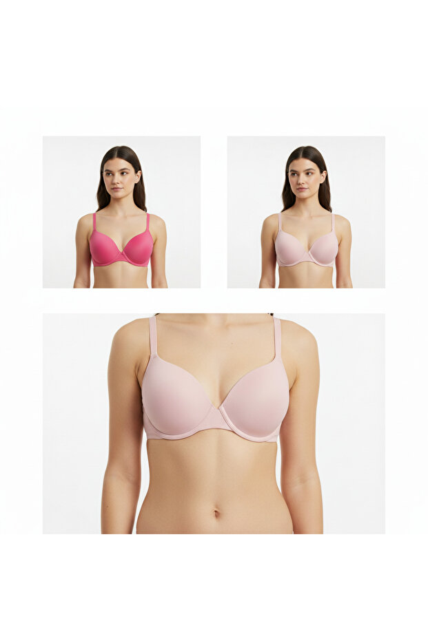 Women's unwired support 2 colors 2-piece combination bra bb2136