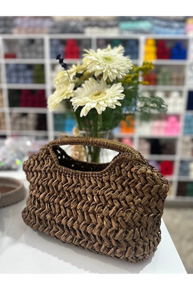 El Tutma Rafya İp Çanta - 4