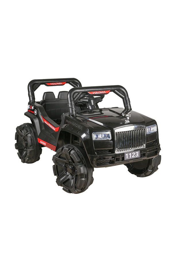 RECHARGEABLE CAR 2 Battery 6 V -2 Motor with RC-Black