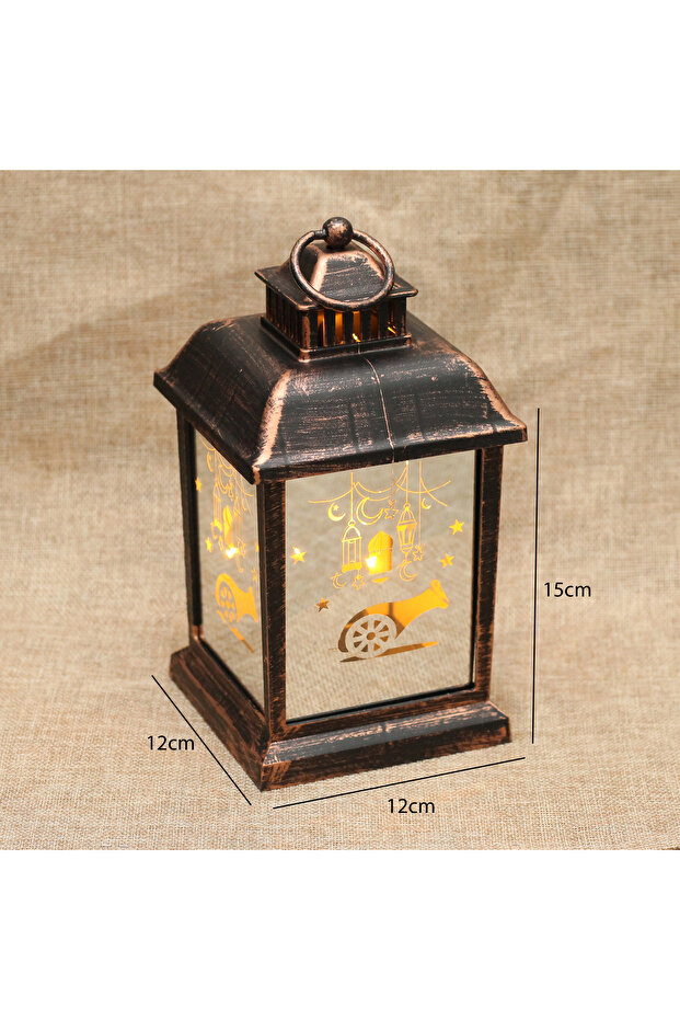 Ramadan lantern, bronze color - 1