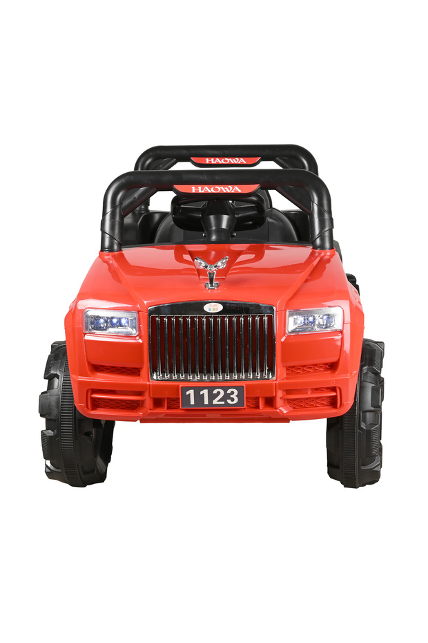 RECHARGEABLE CAR 2 Battery 6 V -2 Motor with RC-Red