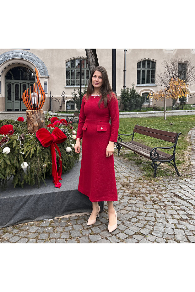 rochie Wistful red - 2