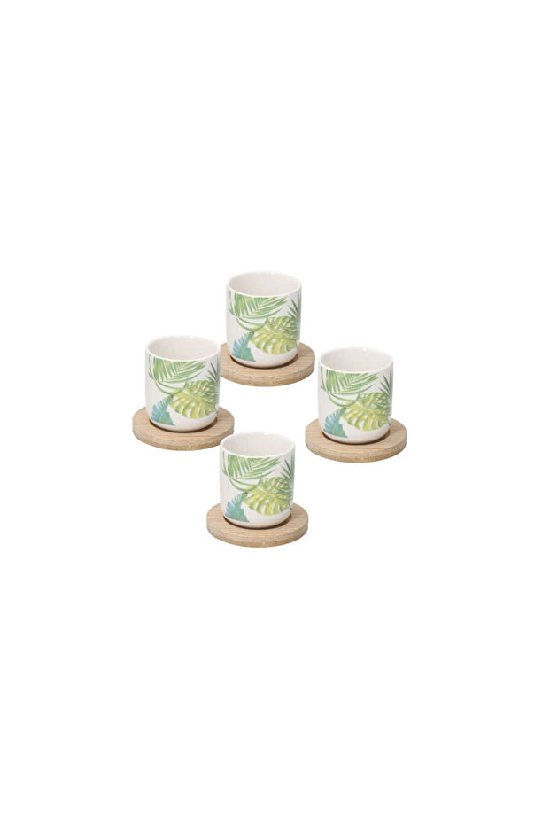 Bali Espresso 4 Pcs Cup Set - Kelly Line