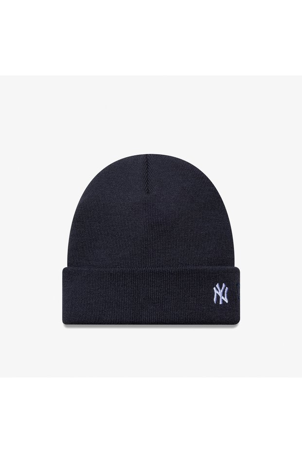 New York Yankees Mlb Mini Logo Unisex Navy Blue Beanie