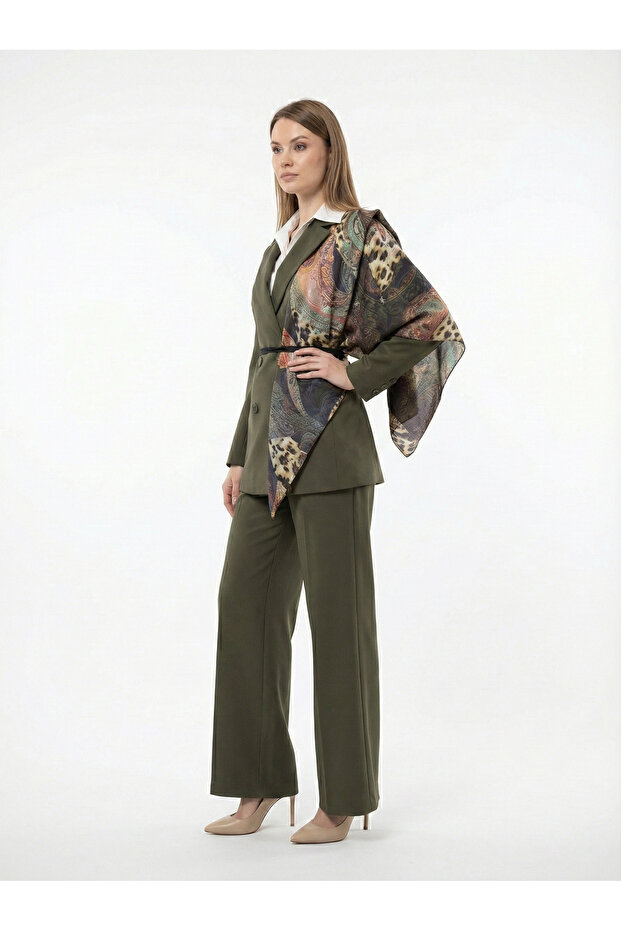 Haki Blazer Ceket - 5