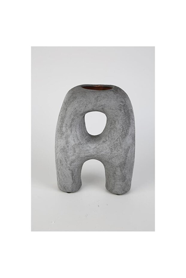 Lidya Smoked Hollow Vase 18*6*25 cm Ak.Kk0014
