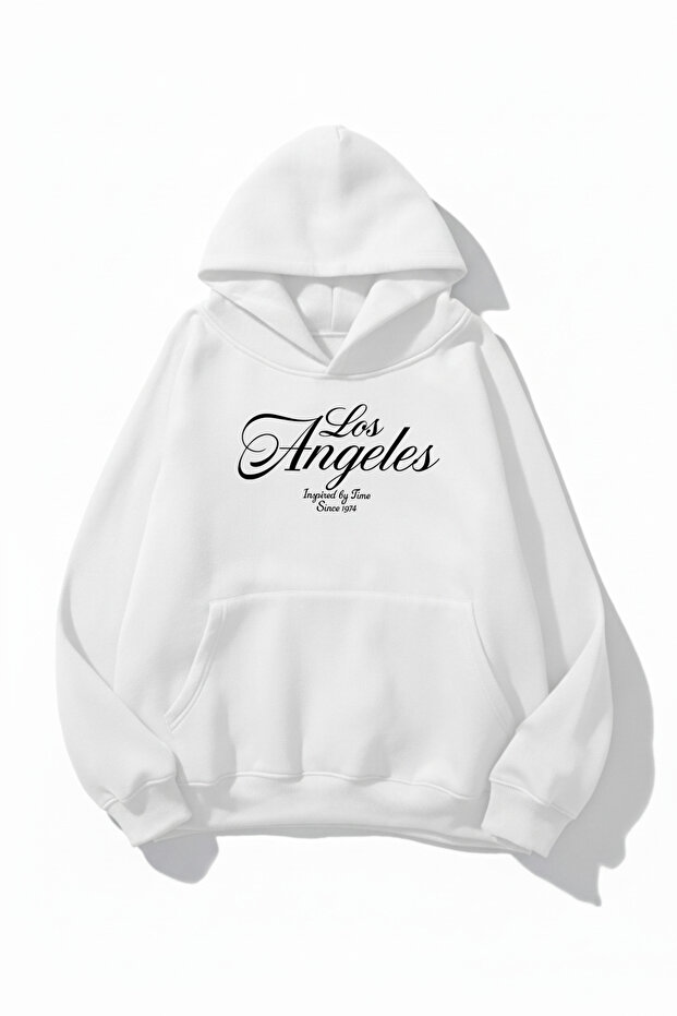 Unisex Soft Textured San Francisco since 1974 Printed Design Oversized 3 Thread Hoodie Sweatshirt