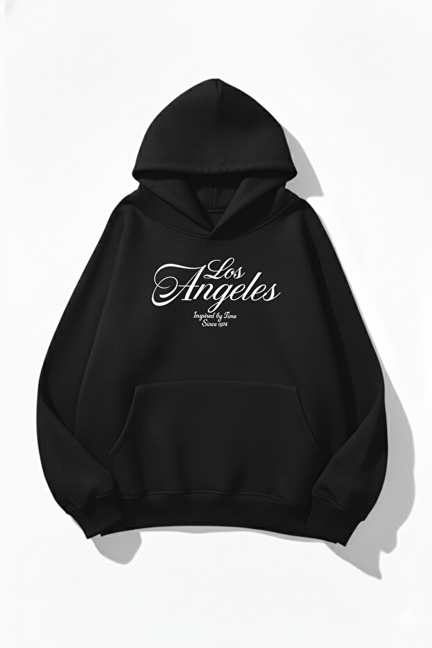 Unisex Soft Textured San Francisco since 1974 Printed Design Oversized 3 Thread Hoodie Sweatshirt