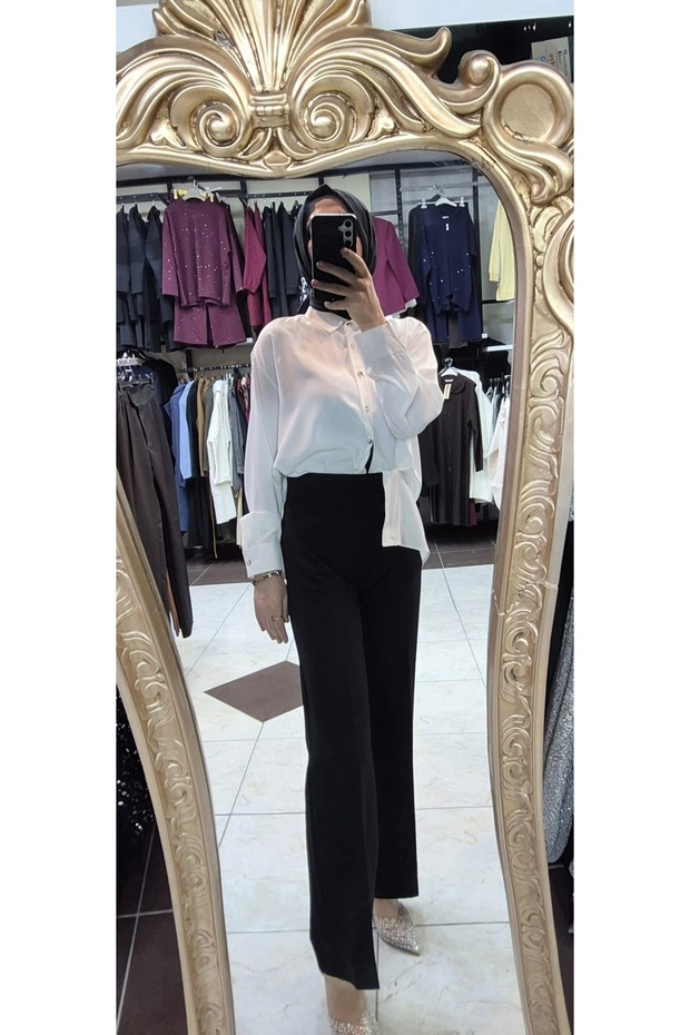 Geniş paça pantolon - 2