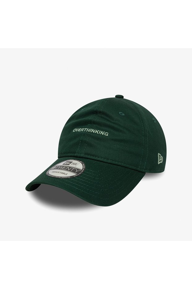Overthinking Slogan 9Twenty Unisex Green Hat