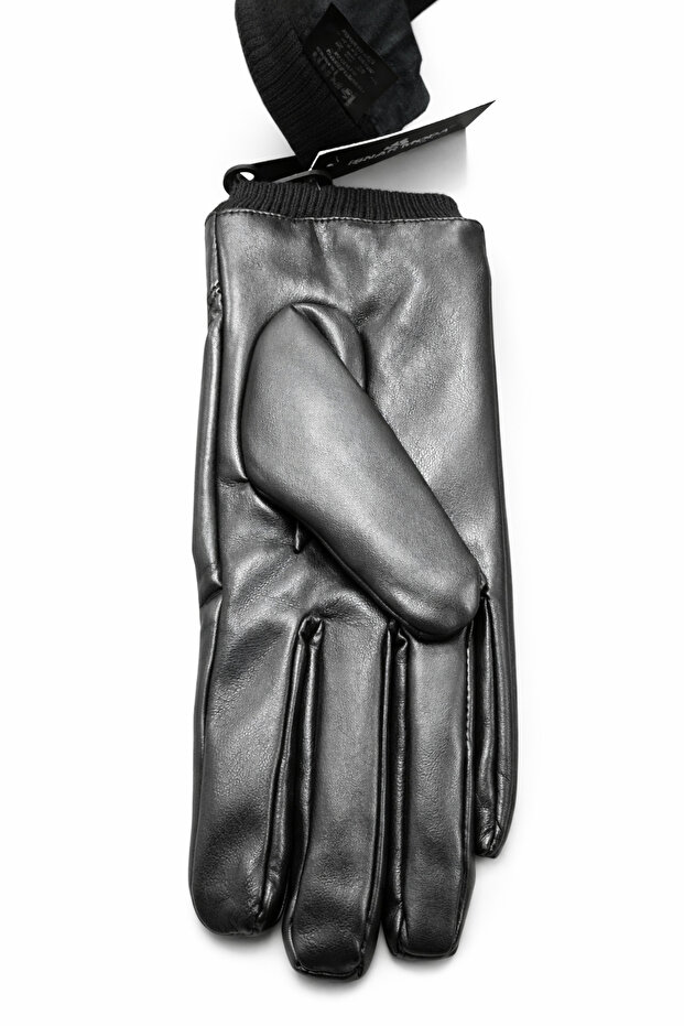 Kışlık Suni Deri Eldiven - 2