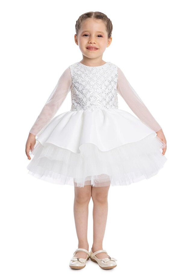 Lovely White Baby Dress 34193