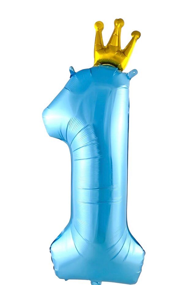 Gold Crown Detailed 1 Year Old Balloon 109-46 cm 1 Piece