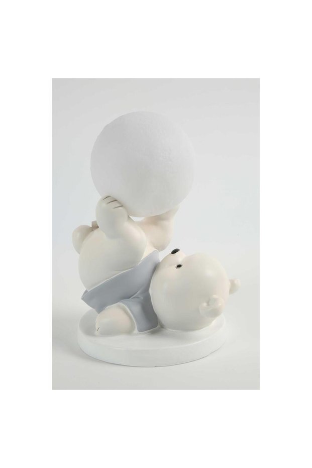 Polyester Gray Night Lamp 25X16 cm Ak.Kz0057