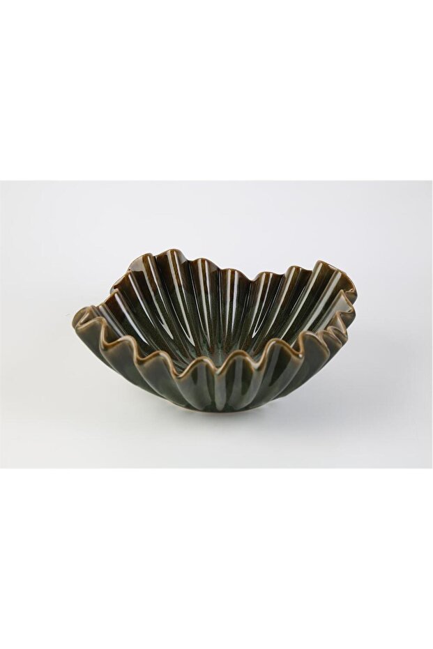 Ceramic Pleated Fruit Bowl 27*27*12 cm Ak.Lb0019