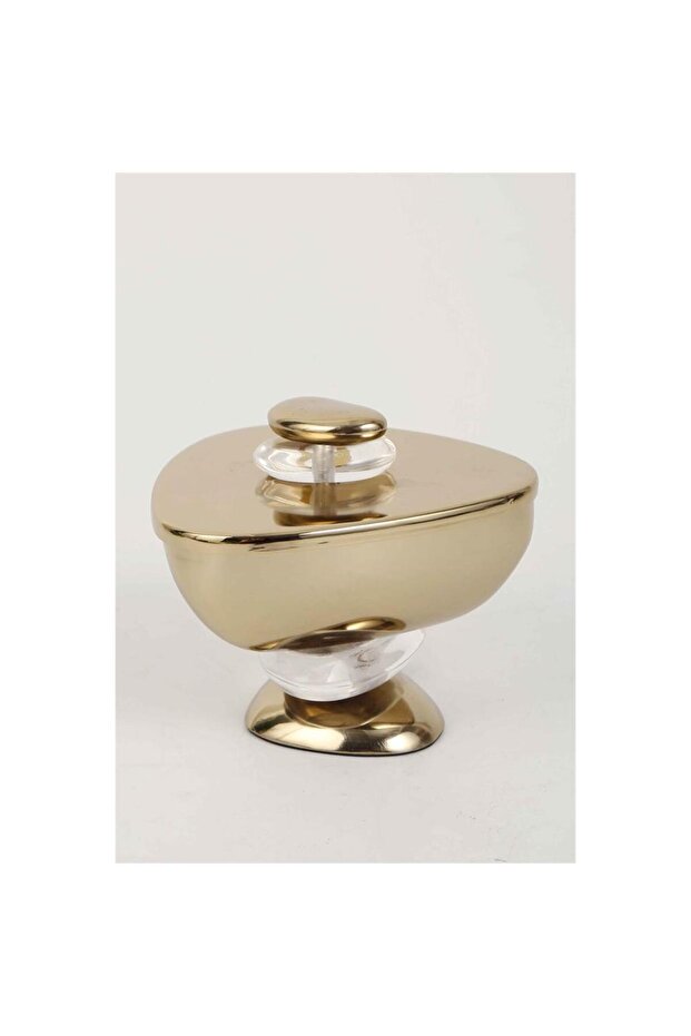 Volkan Gold Sugar Bowl 10*10*12 cm Mtfk.0197