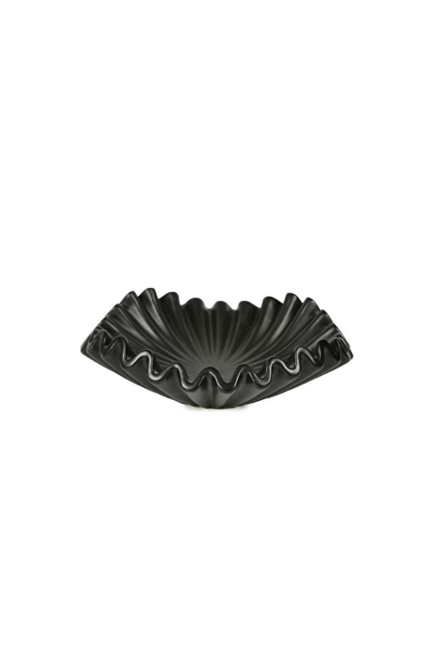 Nature Ceramic Fan Fruit Bowl 40X40X13Cm Ak.Kw0006