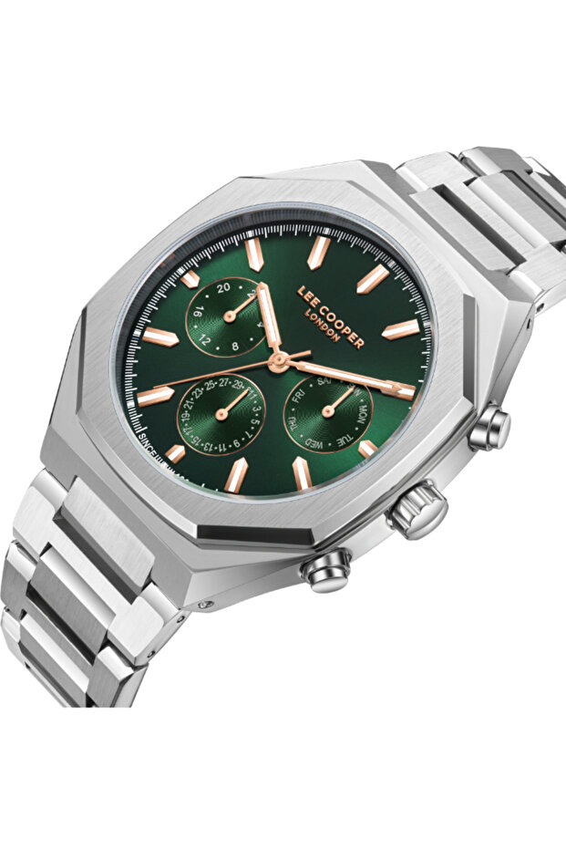 Men's Multi Function Green Dial Watch - LC08045.370 - 2
