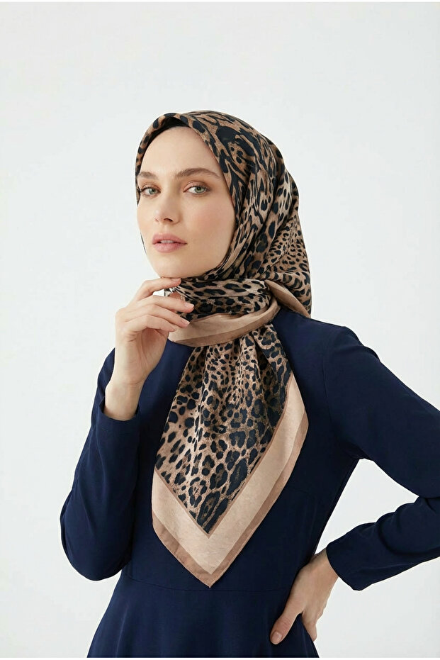 Spring Eşarp Leopar Yeni Desen - 1