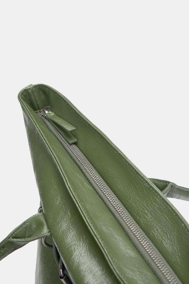 Tokalı shopper çanta - 3