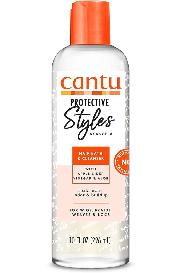 Protective Styles by Angela Hair Bath & Cleanser with Apple Cider Vinegar & Aloe, 10 Ounce