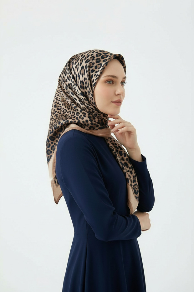Spring Eşarp Leopar Yeni Desen - 2