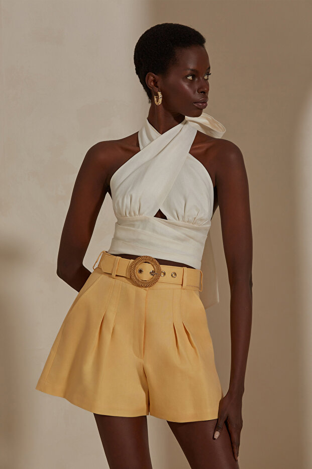 Lilith Keten Şort - 3