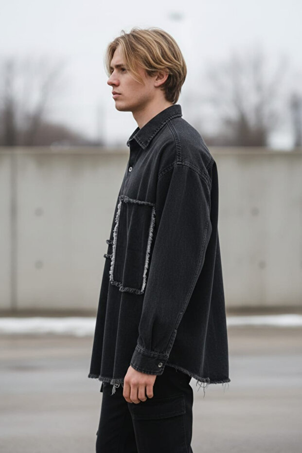 Parça Modelli Kot Gömlek - 2