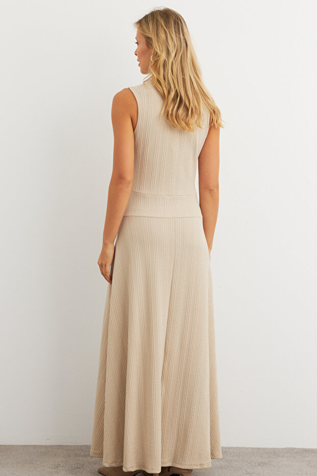 Kadın Vanilya Basic Maxi Elbise MTF29 - 7