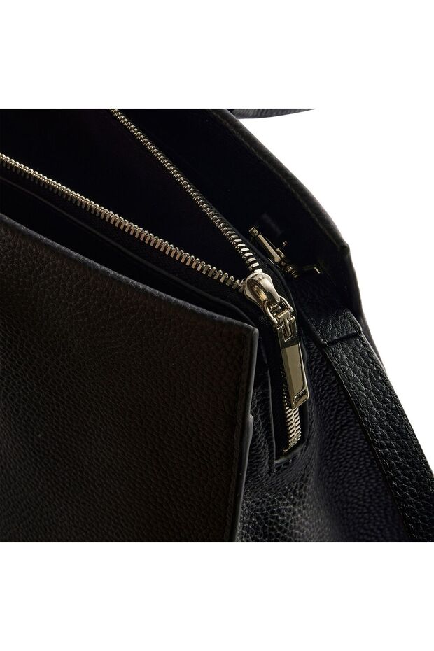 Rosane Handtasche Leder 35 cm - 4