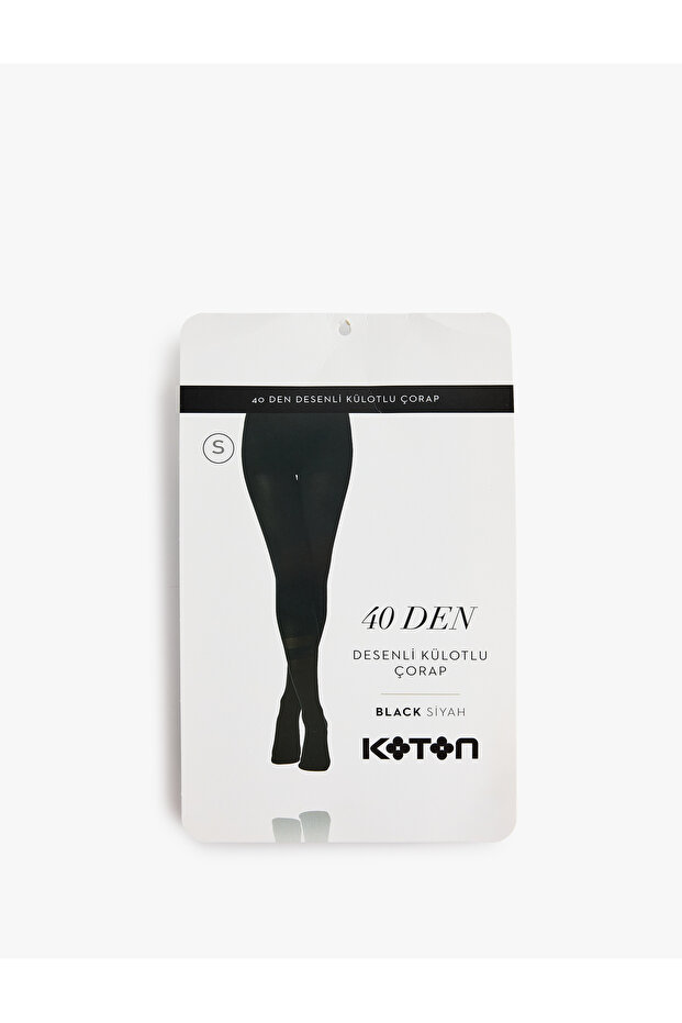 Patterned 40 Den Pantyhose