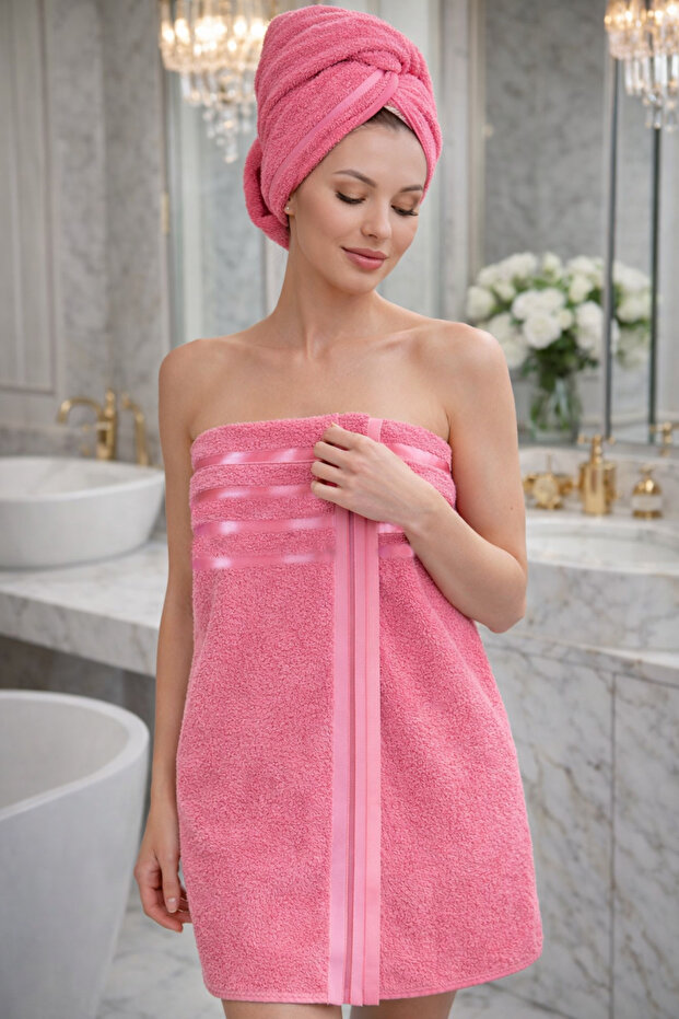 100% Cotton 70X140 Bath Towel 550 Gr High Absorbent Soft Texture