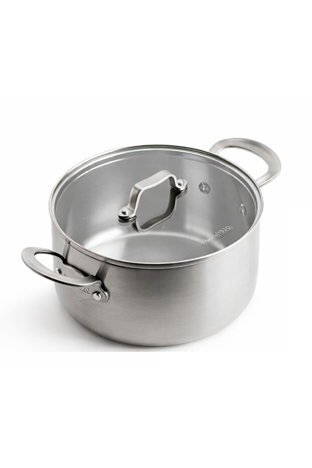 X Mauviel La Collection Limited Edition 24 cm 3-Ply Stainless Steel Deep Saucepan (5.7 L)