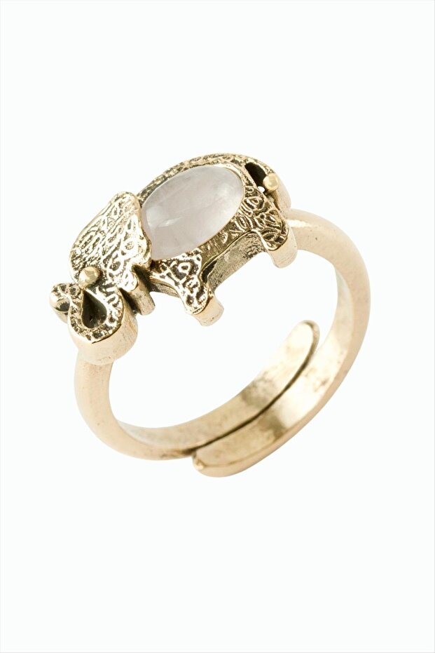 خاتم أصلي من حجر الفيل الطبيعي - 1