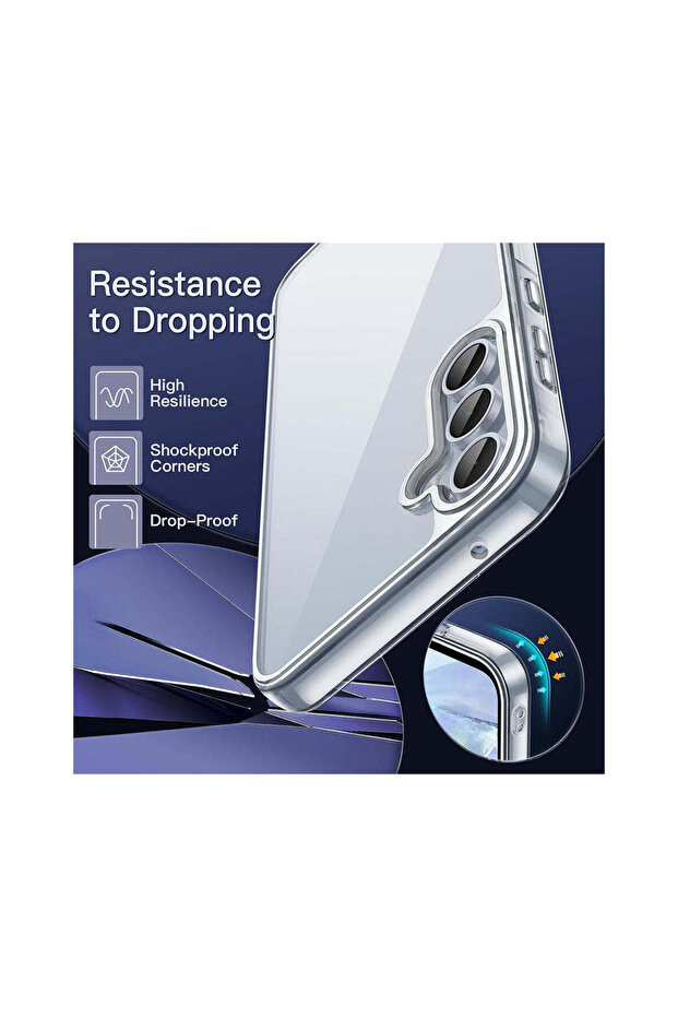 Samsung A55 Compatible Case - Transparent - 3