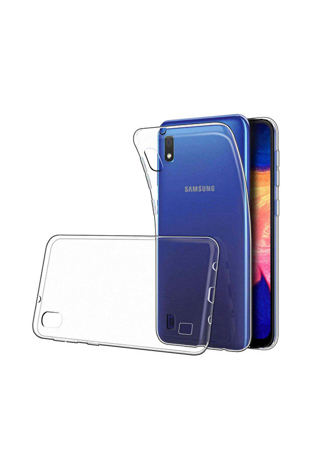 حافظة متوافقة مع هاتف سامسونج A10 - شفافة - 1