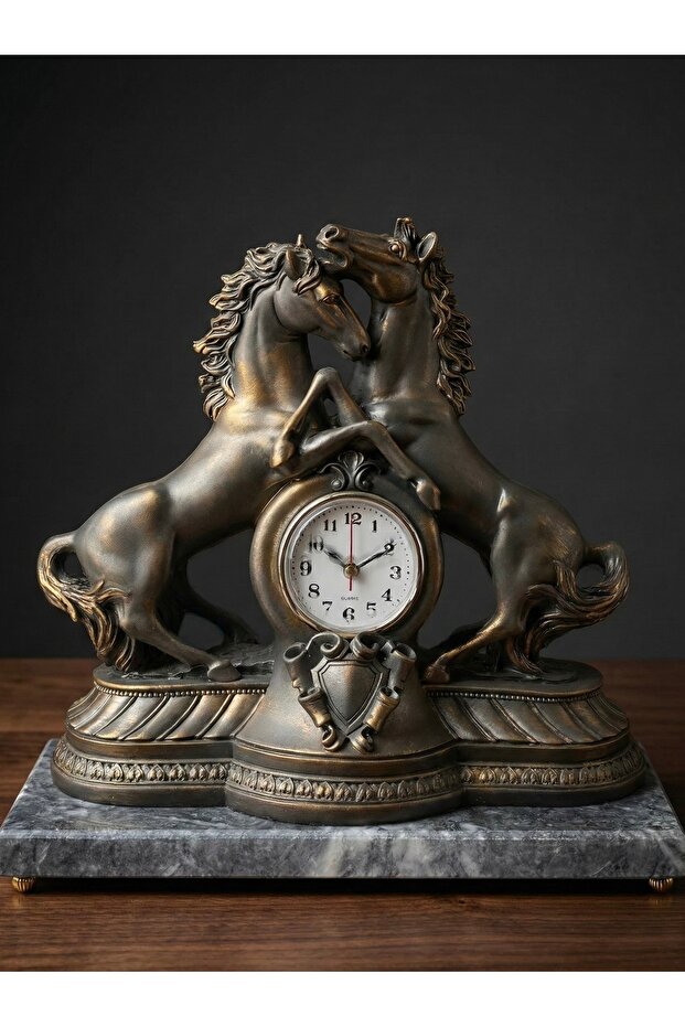 Atlı Saat Mermerli 30x30 cm - 1