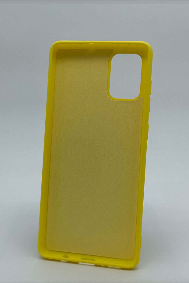 حافظة متوافقة مع هاتف سامسونج A71 - أصفر - 3