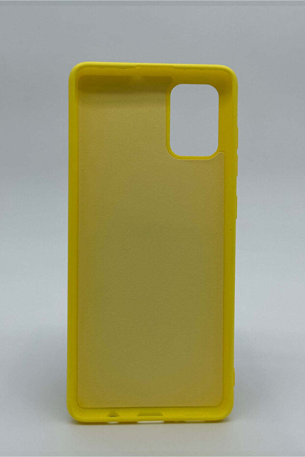 حافظة متوافقة مع هاتف سامسونج A71 - أصفر - 2