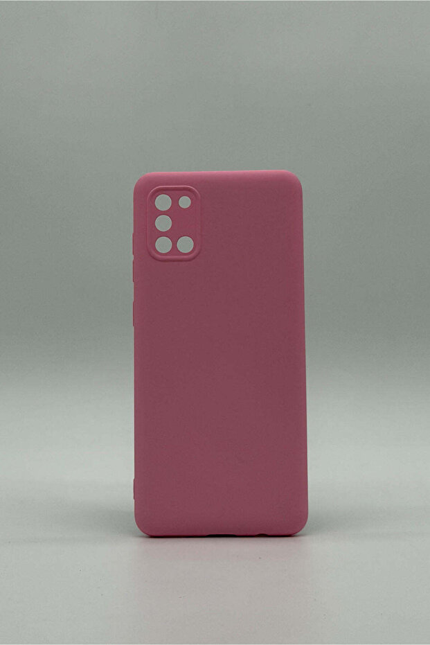 حافظة متوافقة مع هاتف سامسونج A31 - وردي - 1