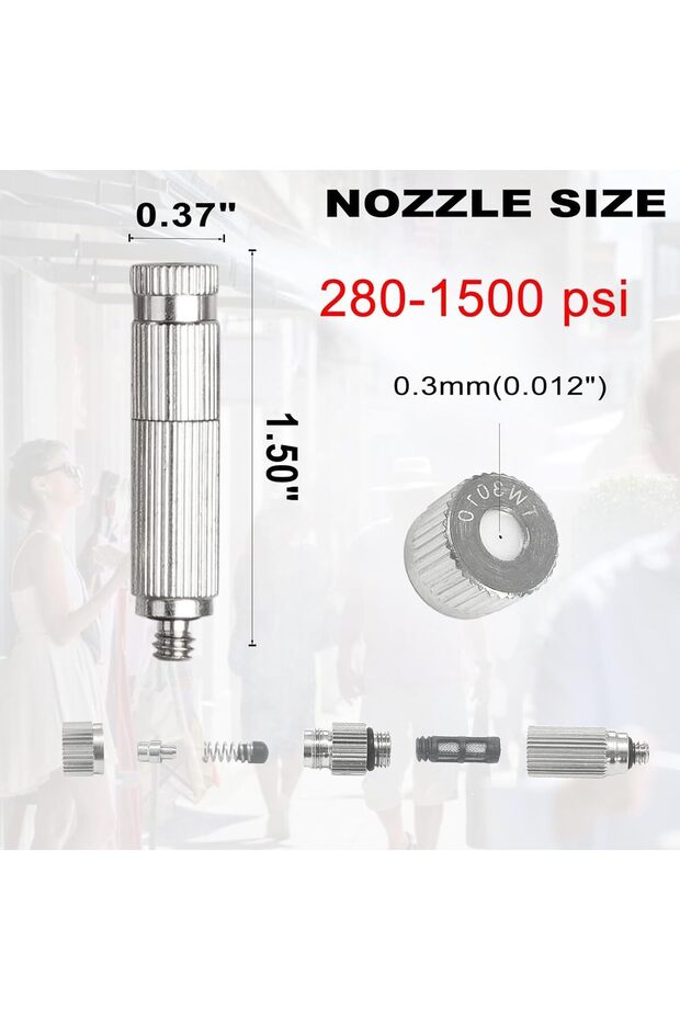 مجموعة فوهات رش رذاذ عالية الأداء من النحاس للباحات - 2