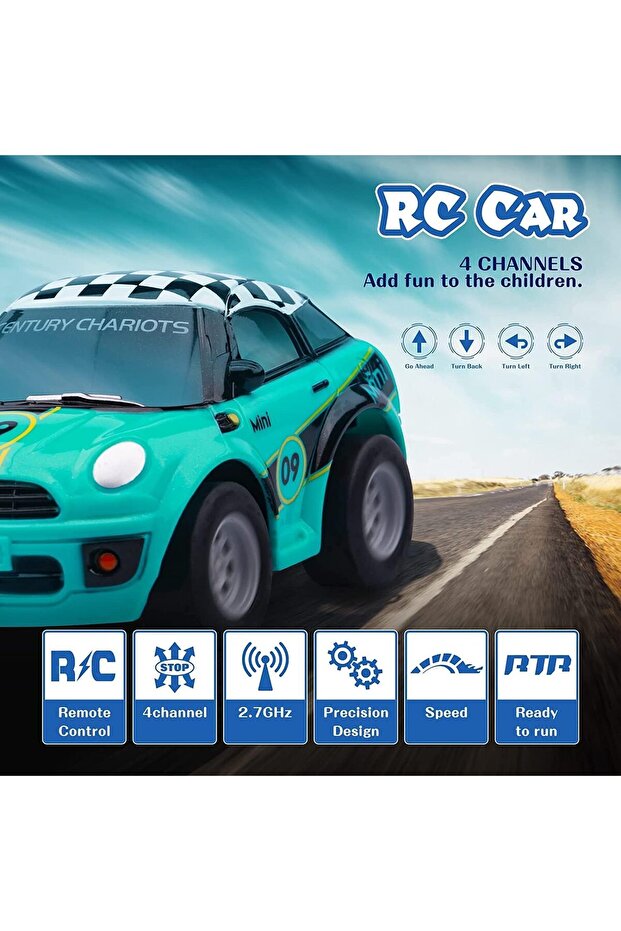 Small Fast Racing Car Remote Control - 2