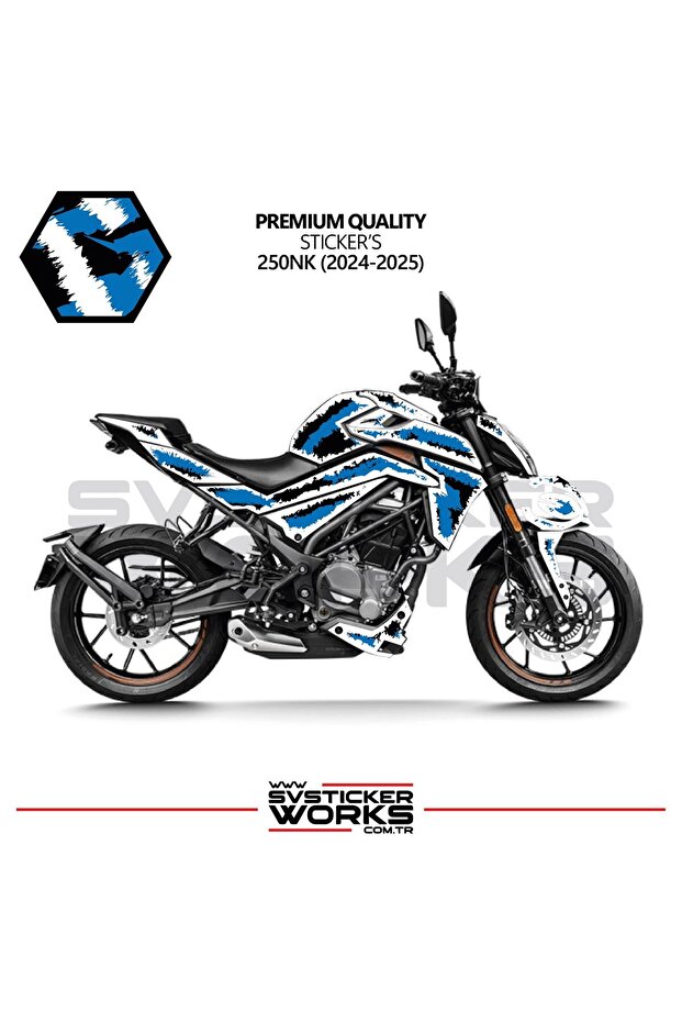 Cfmoto Nk250 Fairing Sticker Air Brush Engine Fairing Model Ready Kit 2024-2025 Model Compatible