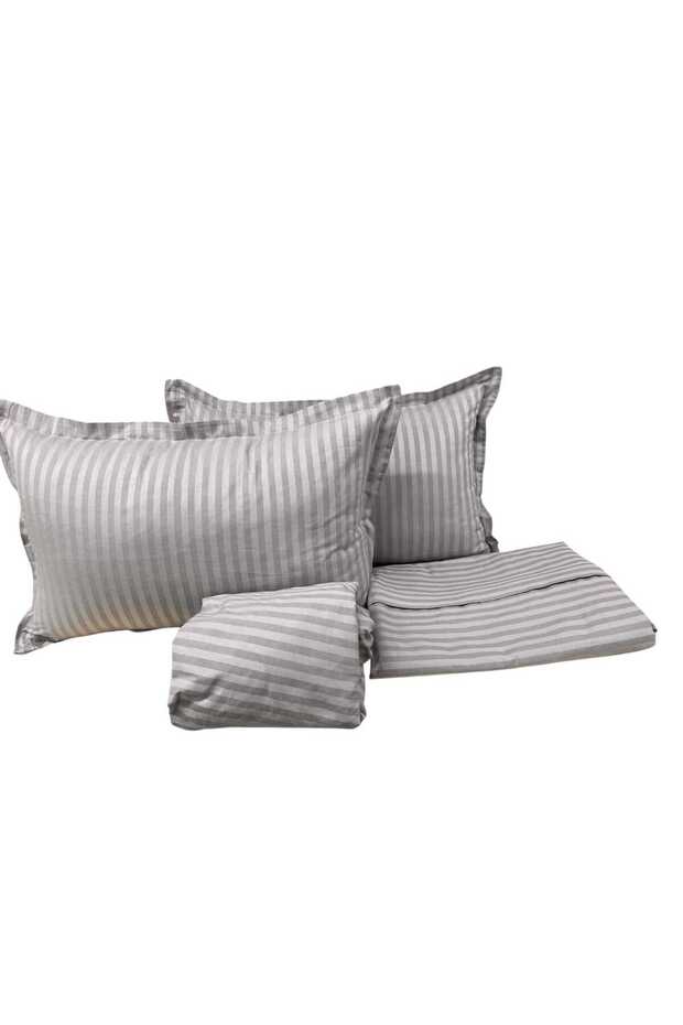 Double Satin Duvet Cover Set - Double Duvet Cover Set with Elastic Fitted Sheet